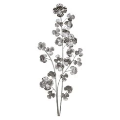 Laila Ali Silver Botanical Wall Art, 13x30