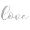 Laila Ali Silver Metal Love Cutout Wall Sign, 39x21 -Luxeframe Shop laila ali silver metal love cutout wall sign 39x21 1