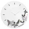 Laila Ali White Butterfly Wall Clock, 24" 3 Laila Ali White Butterfly Wall Clock, 24" -Luxeframe Shop laila ali white butterfly wall clock 24
