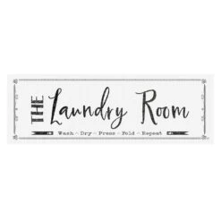 Laundry Room Canvas Wall Art, 36x12