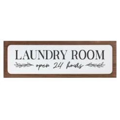 Laundry Room Wall Sign, 30x9