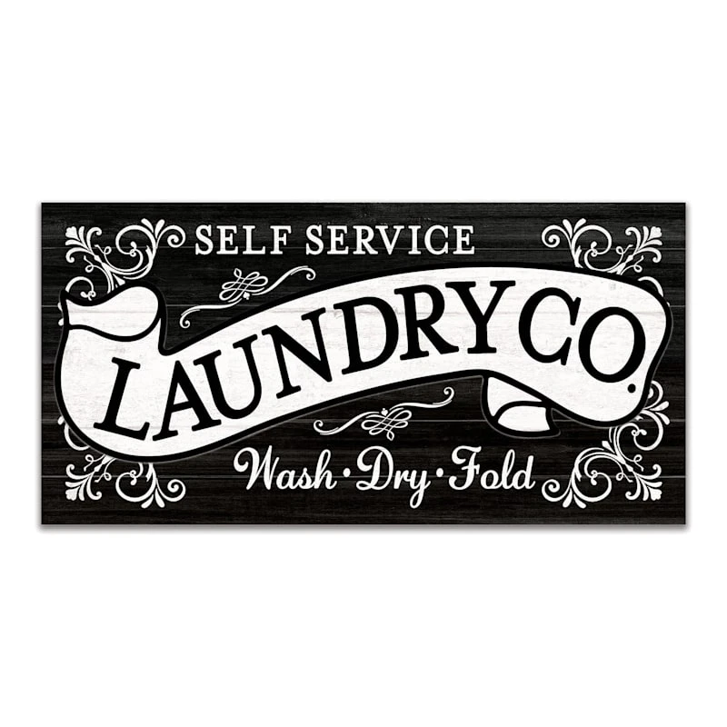 Laundry Wall Sign, 12x24 1 Laundry Wall Sign, 12x24