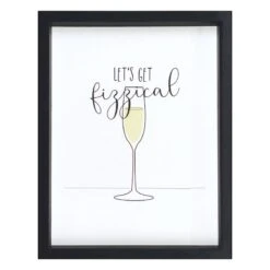 Lets Get Fizzical Framed Wall Art, 11x14