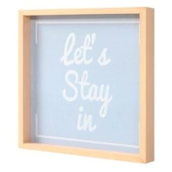 Lets Stay In Wall Sign, 12" 7 Lets Stay In Wall Sign, 12" -Luxeframe Shop lets stay in wall sign 12 1