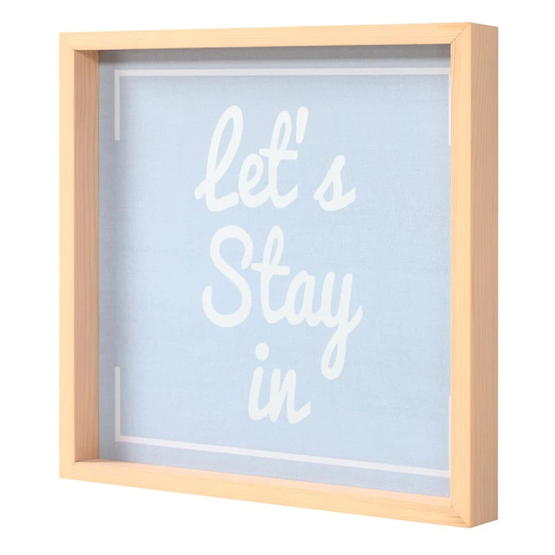 Lets Stay In Wall Sign, 12" 2 Lets Stay In Wall Sign, 12" - Image 2