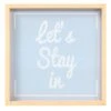 Lets Stay In Wall Sign, 12" -Luxeframe Shop lets stay in wall sign 12