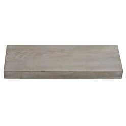 Light Grey Wooden Float Wall Ledge, 24"