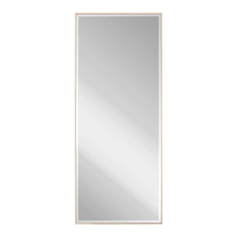 Light Natural Thin Framed Leaner Mirror, 24x58 1 Light Natural Thin Framed Leaner Mirror, 24x58