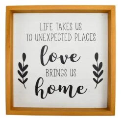 Love Brings Us Home Wall Art, 12"