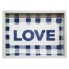 Love Gingham Print Wall Sign,16x12 -Luxeframe Shop love gingham print wall sign16x12