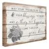 May Your Troubles Be Less Sentiment Canvas Wall Art, 12x16 -Luxeframe Shop may your troubles be less sentiment canvas wall art 12x16 1