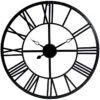 Metal Black Wall Clock, 28"