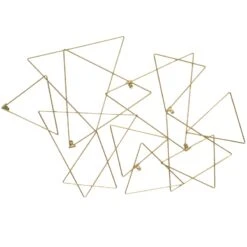 Metal Gold Triangle Collage Clip Frame, 29x19