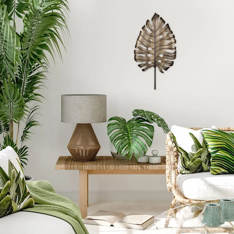 Metal Leaf Wall Decor, 17x30 2 Metal Leaf Wall Decor, 17x30 - Image 2