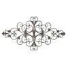 Metal Silver Fleur De Lis Wall Decor, 47x26