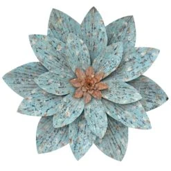 Metal Wall Flower Decor, 24x21