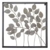 Metal Whitewashed Leaves Wall Art, 16" 4 Metal Whitewashed Leaves Wall Art, 16" -Luxeframe Shop metal whitewashed leaves wall art 16