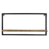 Metal & Wood Ledge Wall Shelf, 15x21