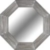 Metallic Octagon Studio Wall Mirror, 28" -Luxeframe Shop metallic octagon studio wall mirror 28