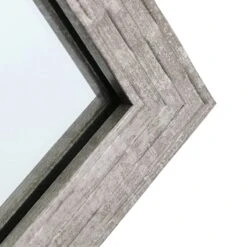 Metallic Woven Textured Framed Wall Mirror, 24x36 -Luxeframe Shop metallic woven textured framed wall mirror 24x36 3