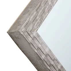 Metallic Woven Textured Framed Wall Mirror, 24x36 -Luxeframe Shop metallic woven textured framed wall mirror 24x36 4