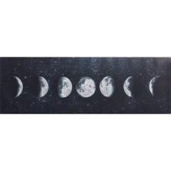 Moon Phases Canvas Wall Art, 30x10