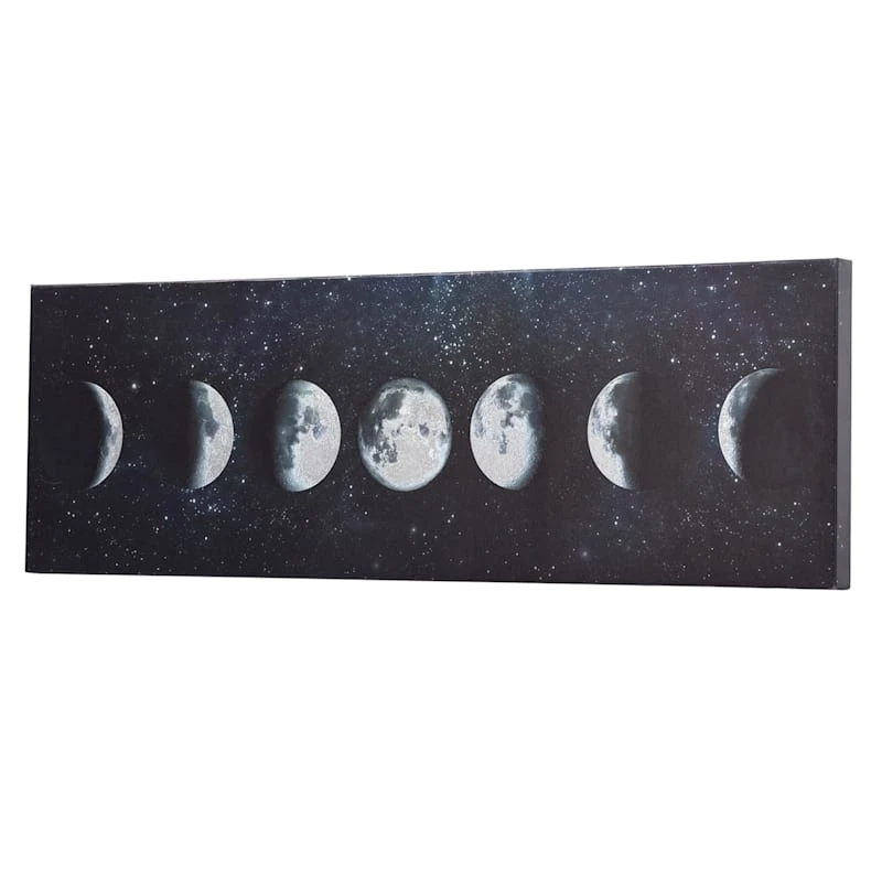 Moon Phases Canvas Wall Art, 30x10 2 Moon Phases Canvas Wall Art, 30x10 - Image 2