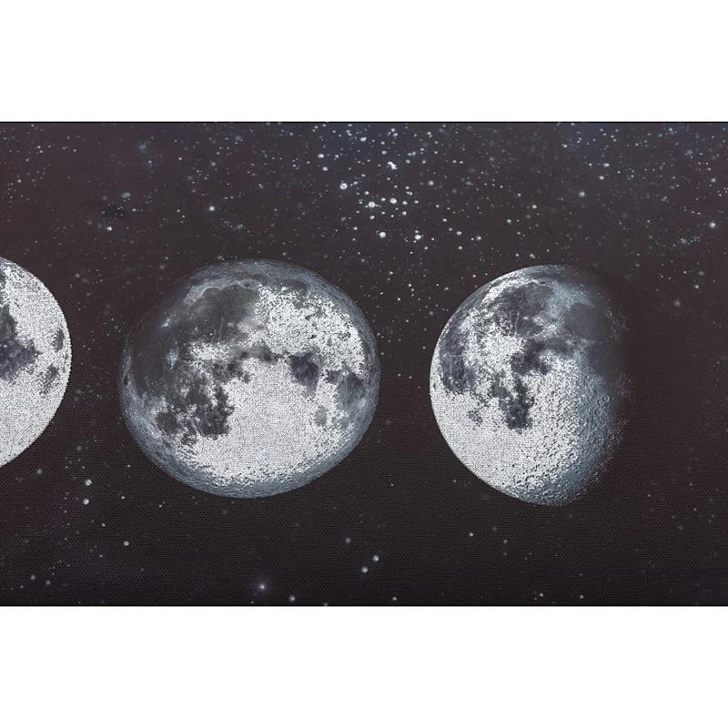 Moon Phases Canvas Wall Art, 30x10 3 Moon Phases Canvas Wall Art, 30x10 - Image 3
