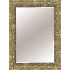 Mosaic Soft Pewter Wall Mirror, 32x44