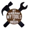 My Garage, My Tools, My Rules Wall Art, 16" 2 My Garage, My Tools, My Rules Wall Art, 16" -Luxeframe Shop my garage my tools my rules wall art 16