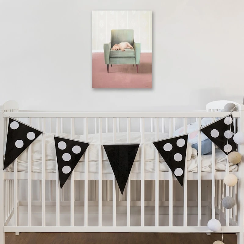 Napping Golden Pup Canvas Wall Art, 12x16 2 Napping Golden Pup Canvas Wall Art, 12x16 - Image 2