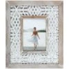 Natural Wash Outer Profile With White Openwork Inner Photo Frame, 5x7 -Luxeframe Shop natural wash outer profile with white openwork inner photo frame 5x7 1