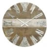 Natural Wood Round Wall Clock, 23" -Luxeframe Shop natural wood round wall clock 23