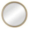 Natural Wood Round Wall Mirror, 18" -Luxeframe Shop natural wood round wall mirror 18