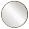 Natural Wood Round Wall Mirror, 28" -Luxeframe Shop natural wood round wall mirror 28