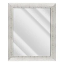 Olivia White & Silver Wall Mirror, 29x35
