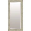 Organic Silver & Champagne Solid Wood Floor Mirror, 32x68 -Luxeframe Shop organic silver champagne solid wood floor mirror 32x68 1