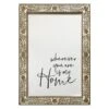 Ornate Framed Wherever You Are Is My Home Canvas Wall Art, 24x34 -Luxeframe Shop ornate framed wherever you are is my home canvas wall art 24x34 1