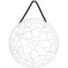 Ornate Medallion Cutout With Beaded Hanger Wall Decor, 18"