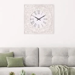 Ornate Square Wall Clock, 24" -Luxeframe Shop ornate square wall clock 24 4