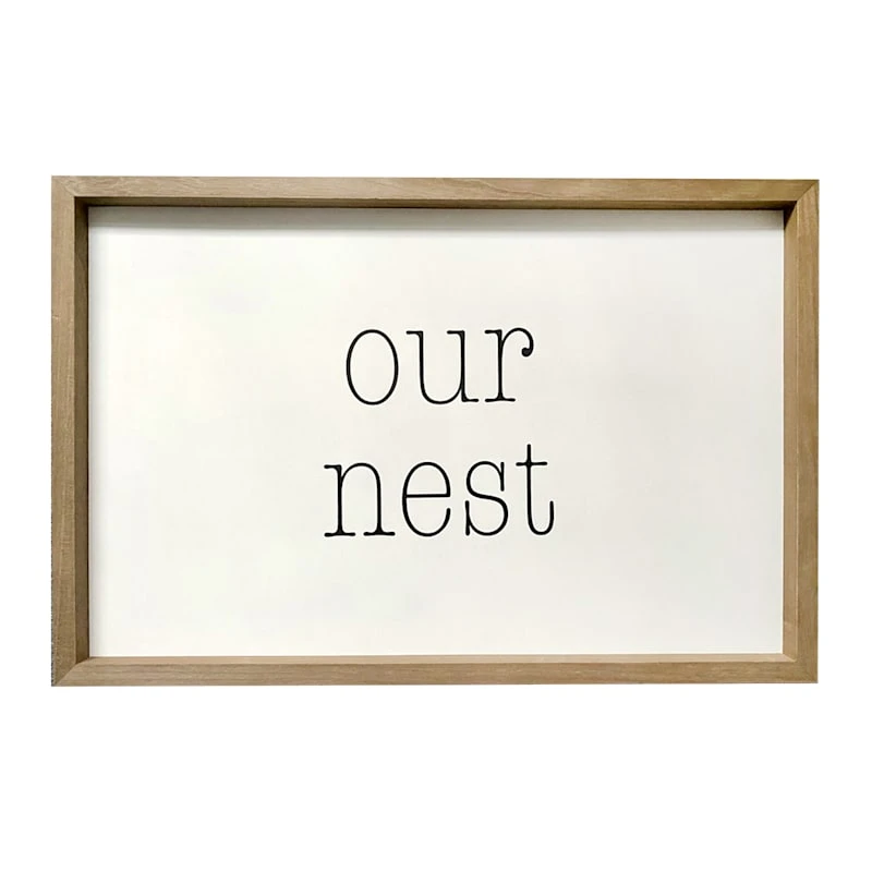 Our Nest Wall Sign, 24x16 1 Our Nest Wall Sign, 24x16