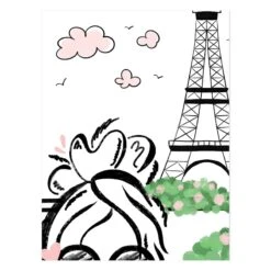 Paris Canvas Wall Art, 12x16