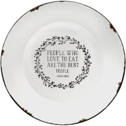 People Who Love To Eat Are The Best People Metal Wall Plate, 10"