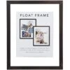 Pewter Linear Profile Floating Wall Frame, 11x14 -Luxeframe Shop pewter linear profile floating wall frame 11x14 1