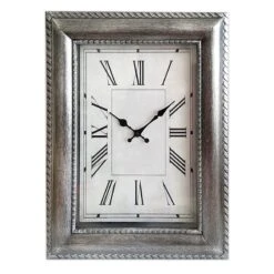 Pewter Wall Clock, 16x20