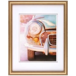 Pick & Mix 11x14 Matted To 8x10 Beaded Wall Frame, Gold