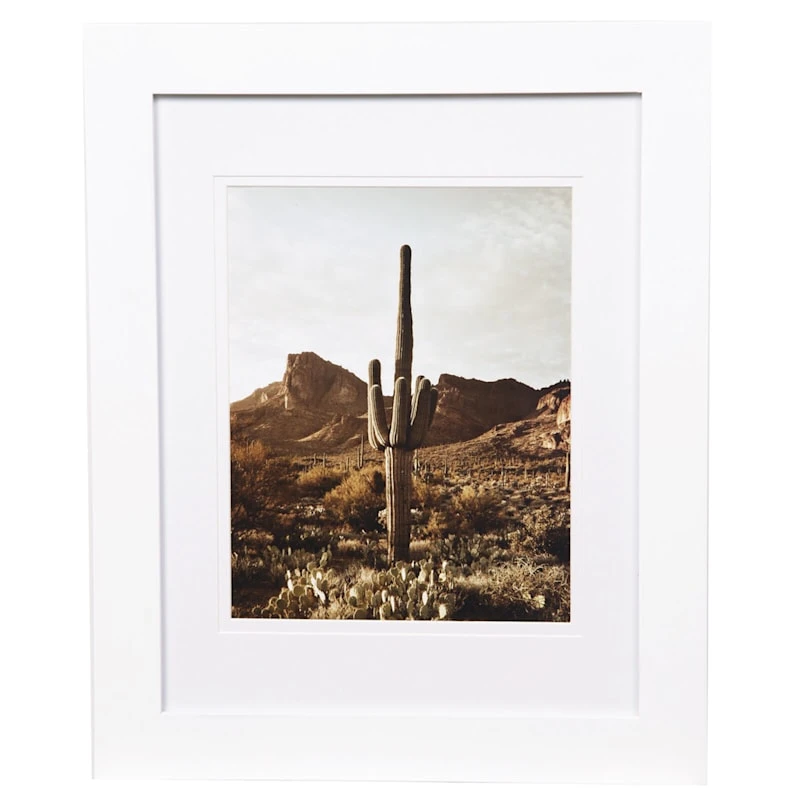 Pick & Mix 11x14 Matted To 8x10 Linear Wall Frame, White 1 Pick & Mix 11x14 Matted To 8x10 Linear Wall Frame, White