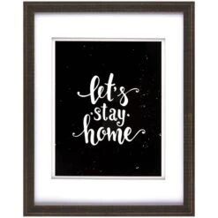 Pick & Mix 11x14 Matted To 8x10 Thin Linear Wall Frame, Blackwash