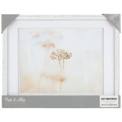 Pick & Mix 14x18 To 11x14 Thin Linear Wall Frame, Whitewash -Luxeframe Shop pick mix 14x18 to 11x14 thin linear wall frame whitewash 1