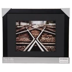 Pick & Mix 16x20 Matted To 11x14 Linear Wall Frame, Black -Luxeframe Shop pick mix 16x20 matted to 11x14 linear wall frame black 3